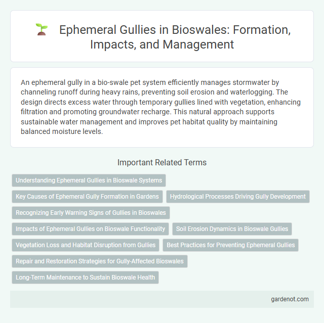 Ephemeral Gullies in Bioswales: Formation, Impacts, and Management