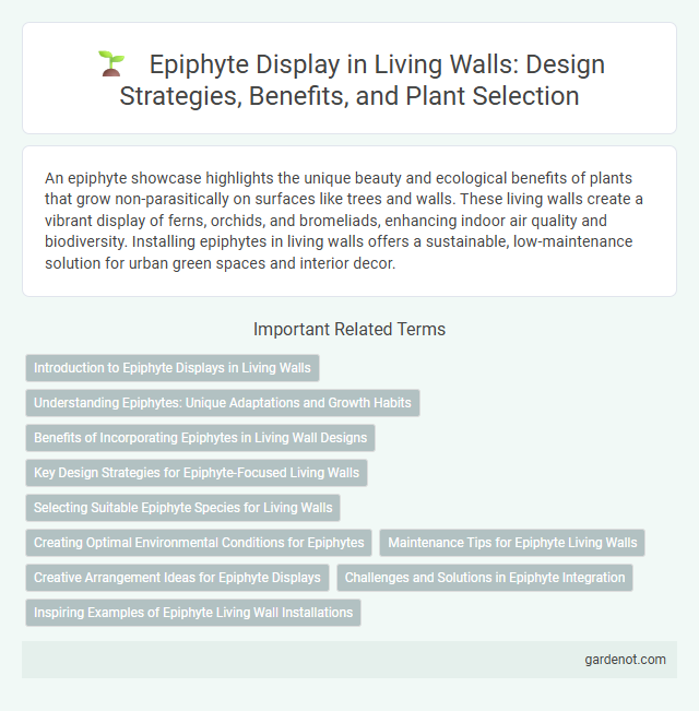 Epiphyte Display in Living Walls: Design Strategies, Benefits, and Plant Selection