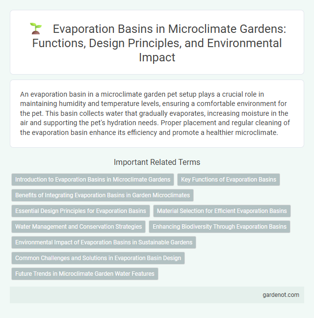 Evaporation Basins in Microclimate Gardens: Functions, Design Principles, and Environmental Impact
