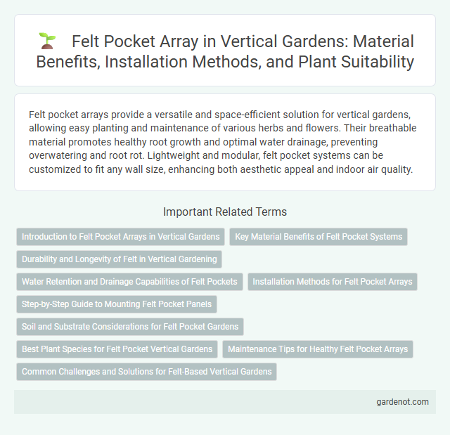 Felt Pocket Array in Vertical Gardens: Material Benefits, Installation Methods, and Plant Suitability