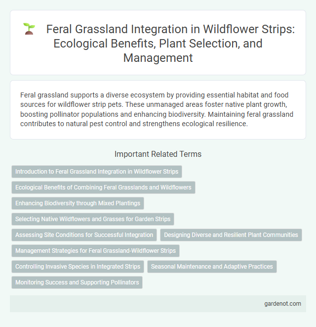 Feral Grassland Integration in Wildflower Strips: Ecological Benefits, Plant Selection, and Management