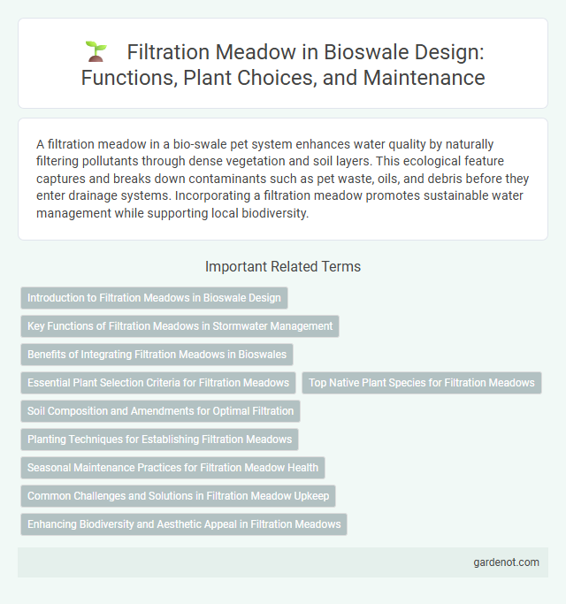 Filtration Meadow in Bioswale Design: Functions, Plant Choices, and Maintenance
