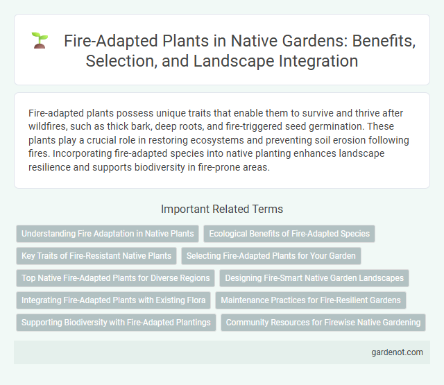 Fire-Adapted Plants in Native Gardens: Benefits, Selection, and Landscape Integration