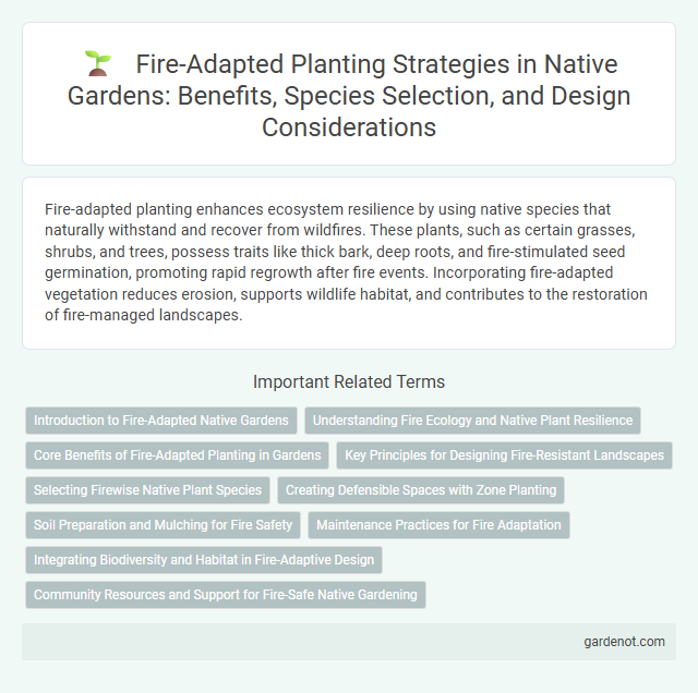 Fire-Adapted Planting Strategies in Native Gardens: Benefits, Species Selection, and Design Considerations