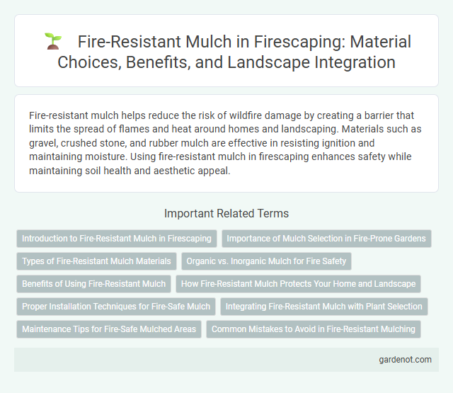 Fire-Resistant Mulch in Firescaping: Material Choices, Benefits, and Landscape Integration