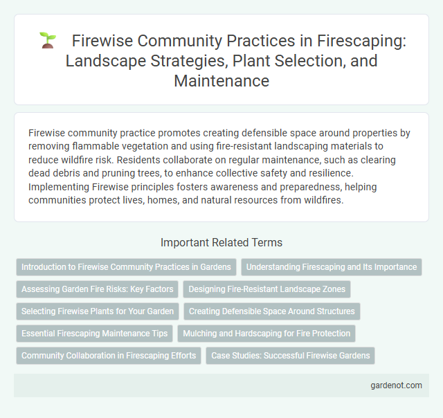 Firewise Community Practices in Firescaping: Landscape Strategies, Plant Selection, and Maintenance