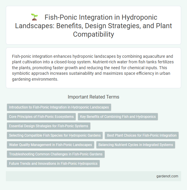 Fish-Ponic Integration in Hydroponic Landscapes: Benefits, Design Strategies, and Plant Compatibility