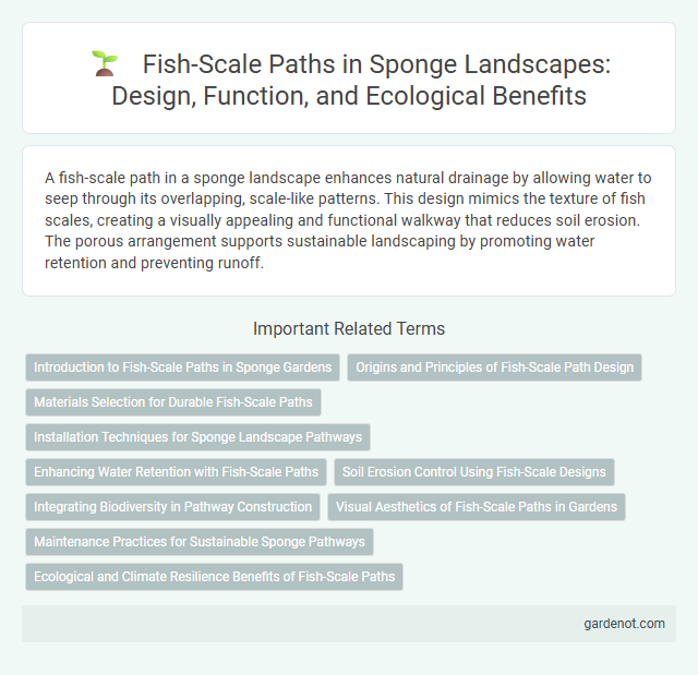 Fish-Scale Paths in Sponge Landscapes: Design, Function, and Ecological Benefits