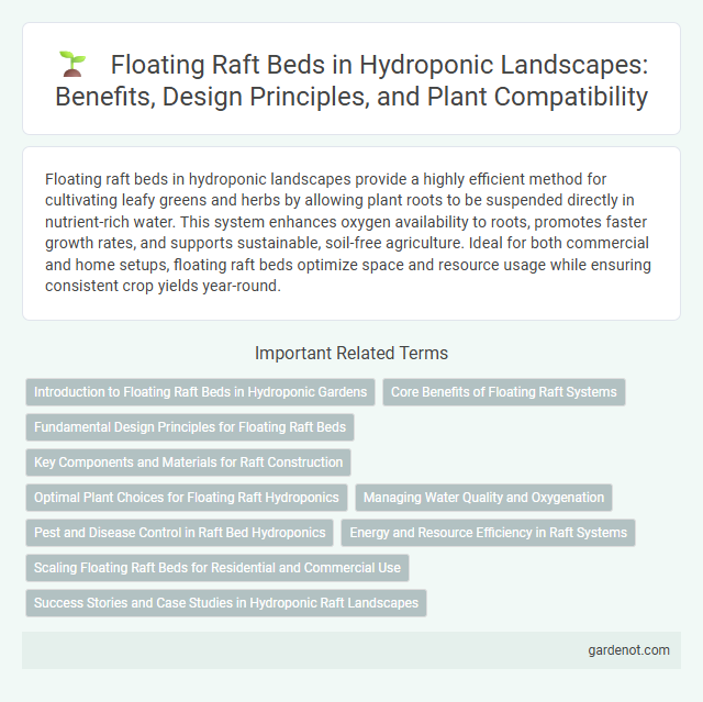 Floating Raft Beds in Hydroponic Landscapes: Benefits, Design Principles, and Plant Compatibility