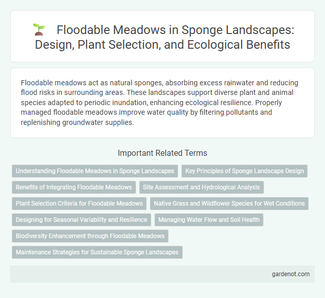 Floodable Meadows in Sponge Landscapes: Design, Plant Selection, and Ecological Benefits