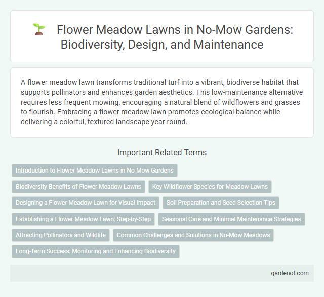 Flower Meadow Lawns in No-Mow Gardens: Biodiversity, Design, and Maintenance