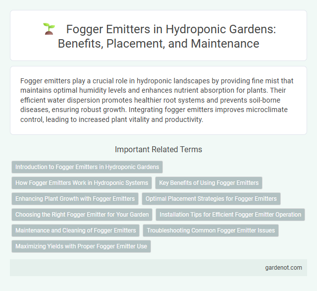 Fogger Emitters in Hydroponic Gardens: Benefits, Placement, and Maintenance