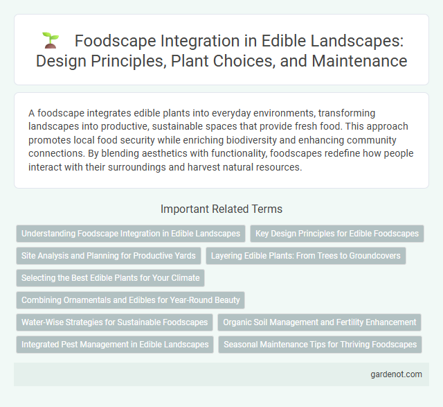 Foodscape Integration in Edible Landscapes: Design Principles, Plant Choices, and Maintenance