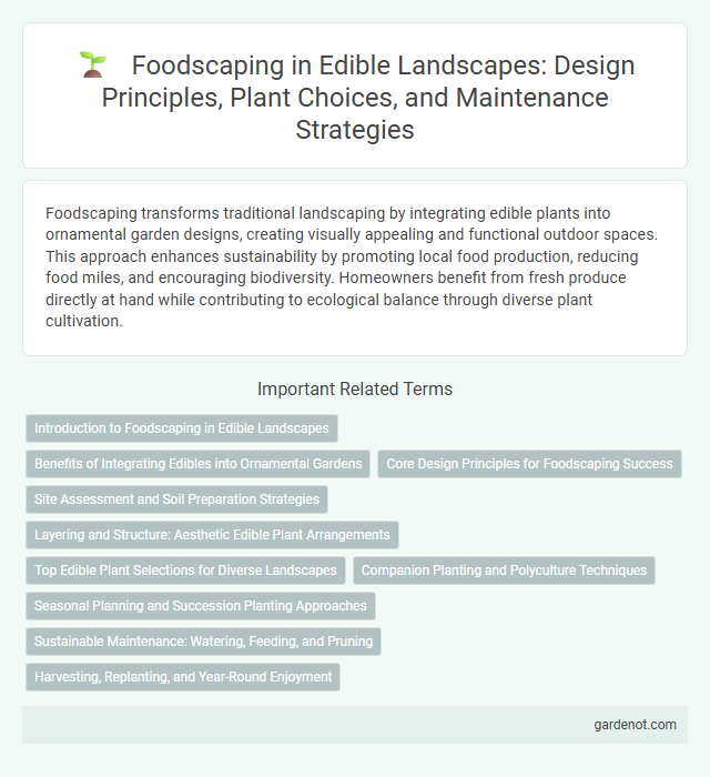 Foodscaping in Edible Landscapes: Design Principles, Plant Choices, and Maintenance Strategies