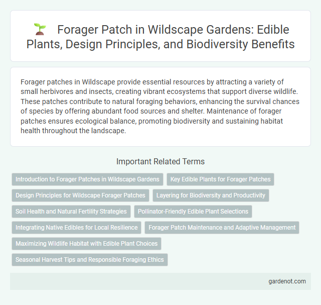 Forager Patch in Wildscape Gardens: Edible Plants, Design Principles, and Biodiversity Benefits