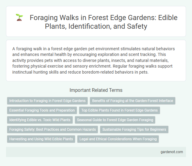 Foraging Walks in Forest Edge Gardens: Edible Plants, Identification, and Safety