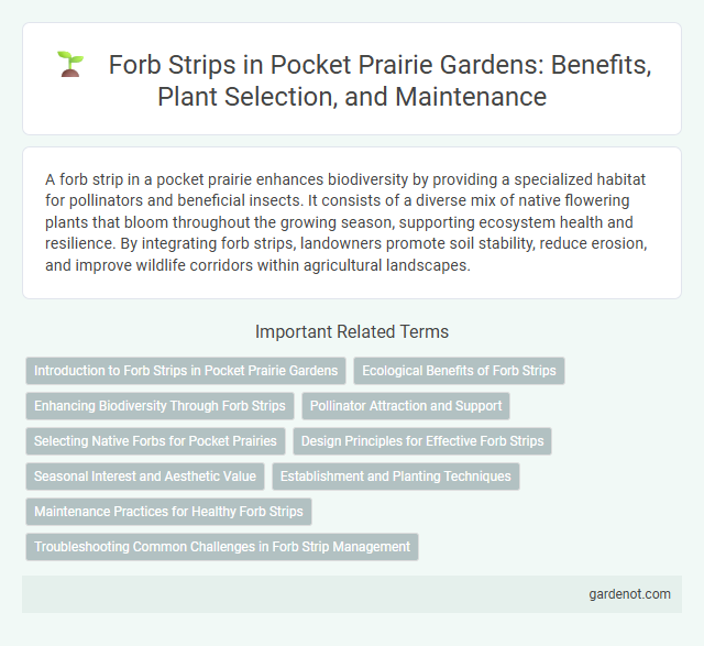 Forb Strips in Pocket Prairie Gardens: Benefits, Plant Selection, and Maintenance