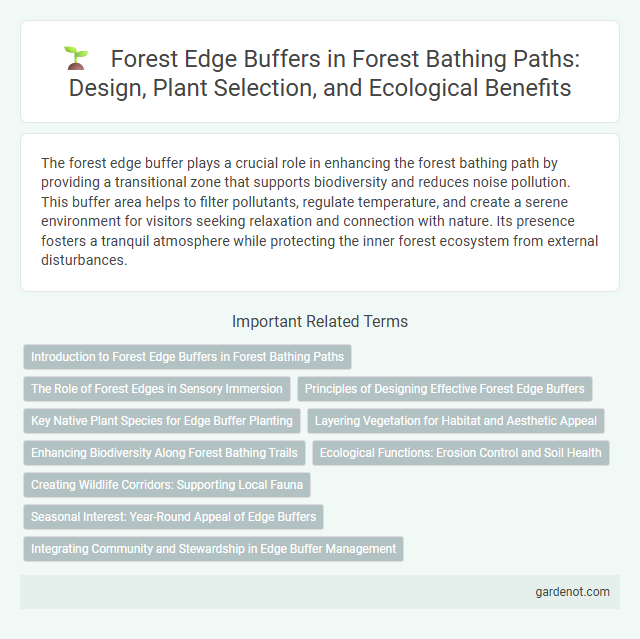 Forest Edge Buffers in Forest Bathing Paths: Design, Plant Selection, and Ecological Benefits