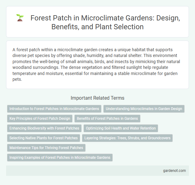 Forest Patch in Microclimate Gardens: Design, Benefits, and Plant Selection