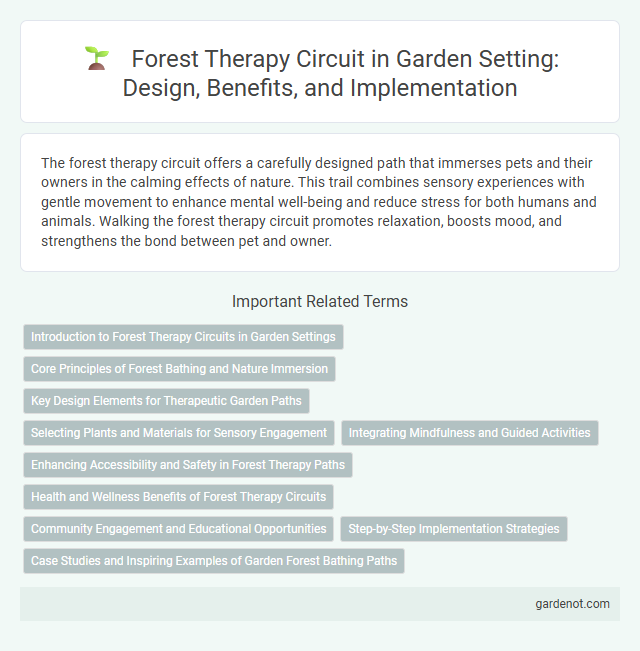 Forest Therapy Circuit in Garden Setting: Design, Benefits, and Implementation