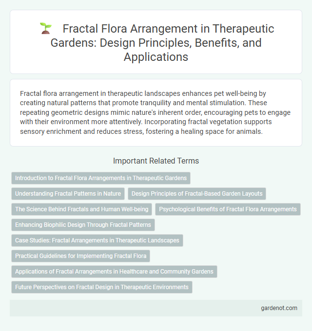 Fractal Flora Arrangement in Therapeutic Gardens: Design Principles, Benefits, and Applications