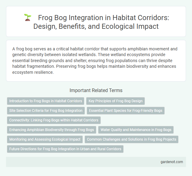 Frog Bog Integration in Habitat Corridors: Design, Benefits, and Ecological Impact