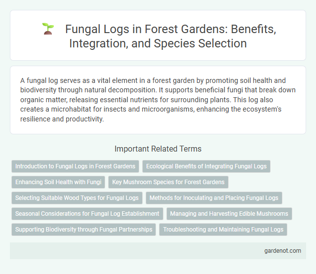 Fungal Logs in Forest Gardens: Benefits, Integration, and Species Selection