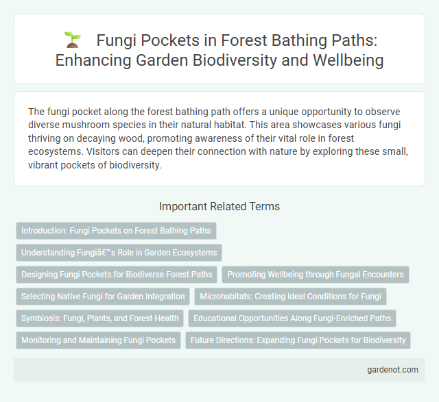 Fungi Pockets in Forest Bathing Paths: Enhancing Garden Biodiversity and Wellbeing
