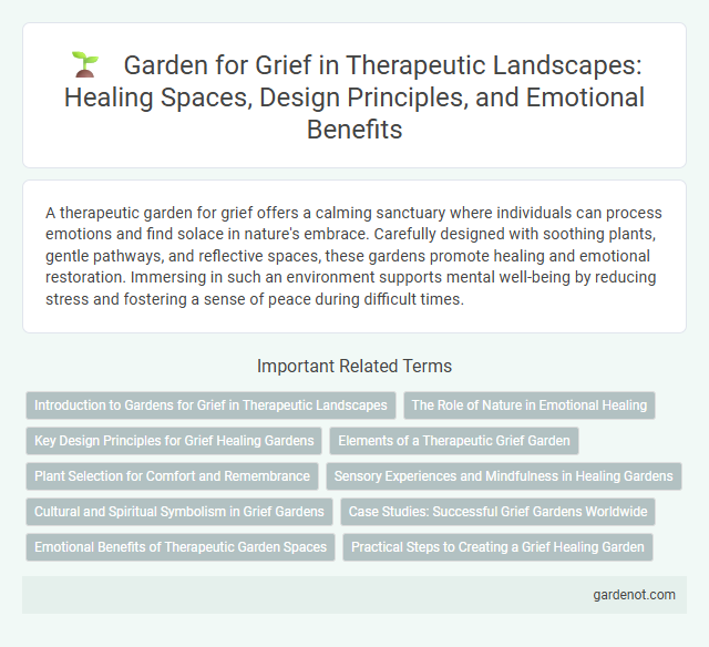 Garden for Grief in Therapeutic Landscapes: Healing Spaces, Design Principles, and Emotional Benefits