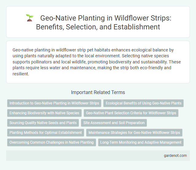 Geo-Native Planting in Wildflower Strips: Benefits, Selection, and Establishment