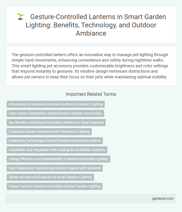 Gesture-Controlled Lanterns in Smart Garden Lighting: Benefits, Technology, and Outdoor Ambiance