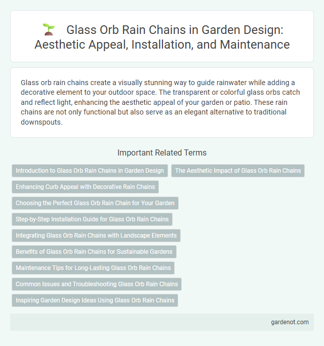 Glass Orb Rain Chains in Garden Design: Aesthetic Appeal, Installation, and Maintenance