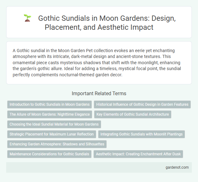 Gothic Sundials in Moon Gardens: Design, Placement, and Aesthetic Impact