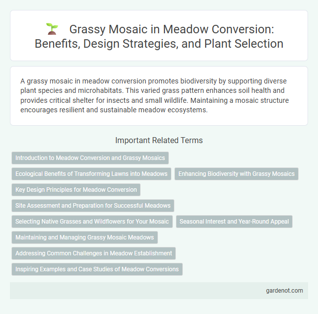 Grassy Mosaic in Meadow Conversion: Benefits, Design Strategies, and Plant Selection