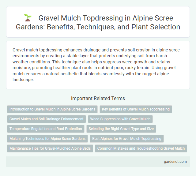 Gravel Mulch Topdressing in Alpine Scree Gardens: Benefits, Techniques, and Plant Selection