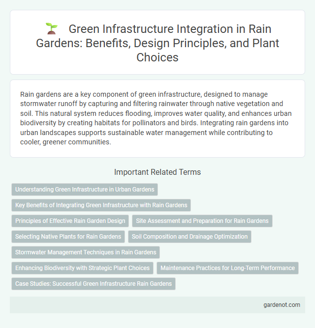 Green Infrastructure Integration in Rain Gardens: Benefits, Design Principles, and Plant Choices
