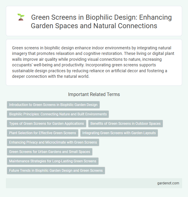 Green Screens in Biophilic Design: Enhancing Garden Spaces and Natural Connections
