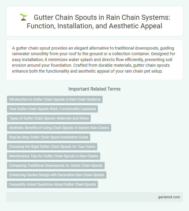 Gutter Chain Spouts in Rain Chain Systems: Function, Installation, and Aesthetic Appeal