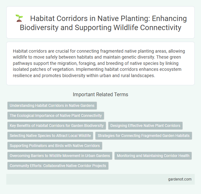 Habitat Corridors in Native Planting: Enhancing Biodiversity and Supporting Wildlife Connectivity