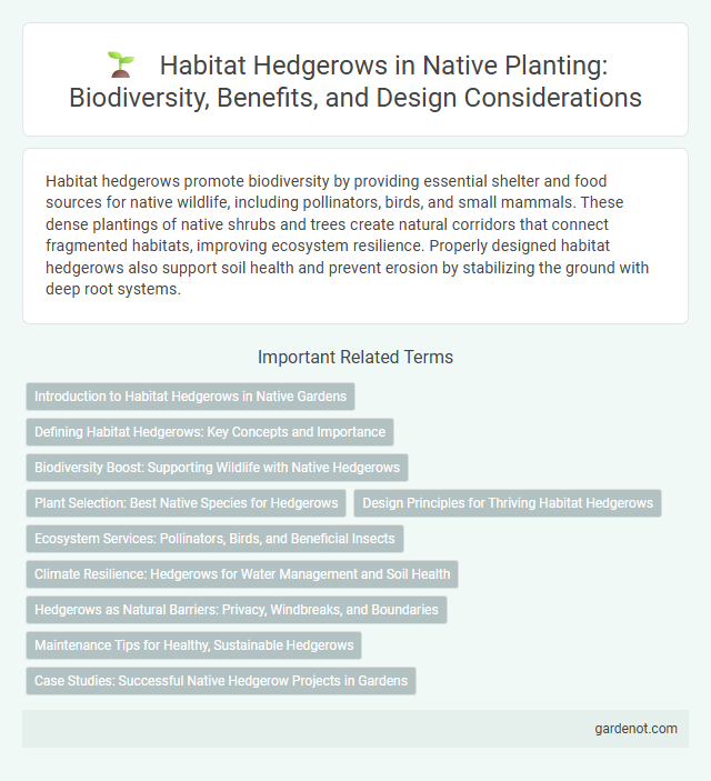 Habitat Hedgerows in Native Planting: Biodiversity, Benefits, and Design Considerations