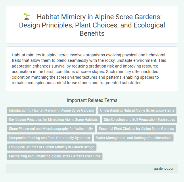Habitat Mimicry in Alpine Scree Gardens: Design Principles, Plant Choices, and Ecological Benefits