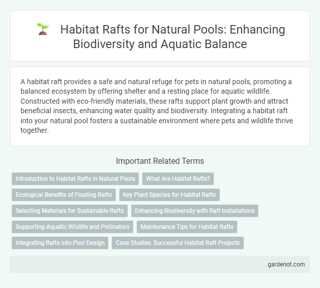 Habitat Rafts for Natural Pools: Enhancing Biodiversity and Aquatic Balance