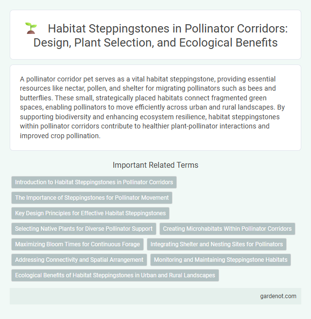 Habitat Steppingstones in Pollinator Corridors: Design, Plant Selection, and Ecological Benefits