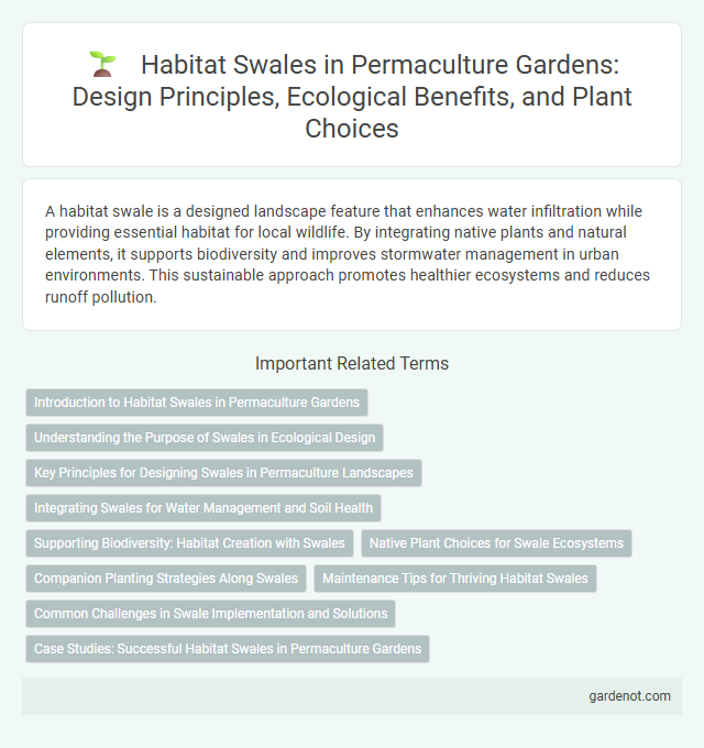 Habitat Swales in Permaculture Gardens: Design Principles, Ecological Benefits, and Plant Choices