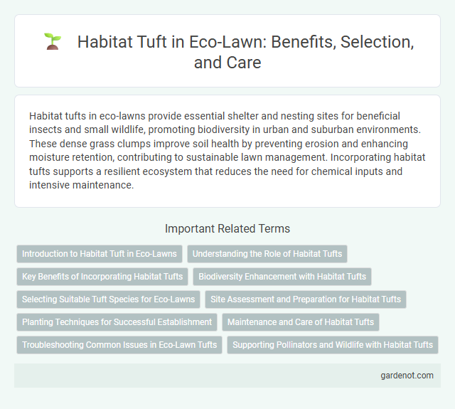 Habitat Tuft in Eco-Lawn: Benefits, Selection, and Care