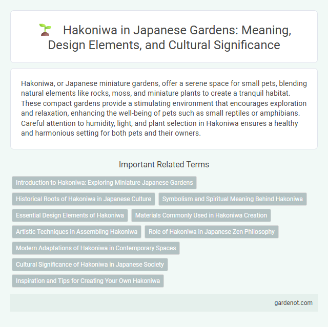 Hakoniwa in Japanese Gardens: Meaning, Design Elements, and Cultural Significance