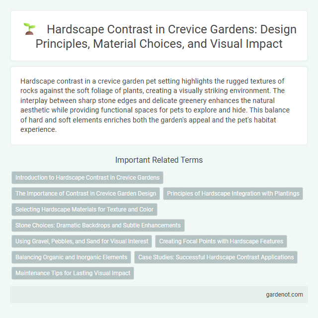 Hardscape Contrast in Crevice Gardens: Design Principles, Material Choices, and Visual Impact