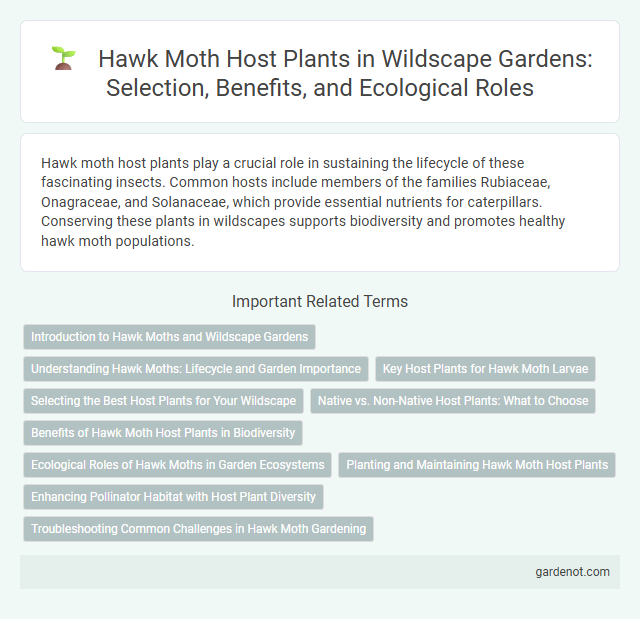 Hawk Moth Host Plants in Wildscape Gardens: Selection, Benefits, and Ecological Roles