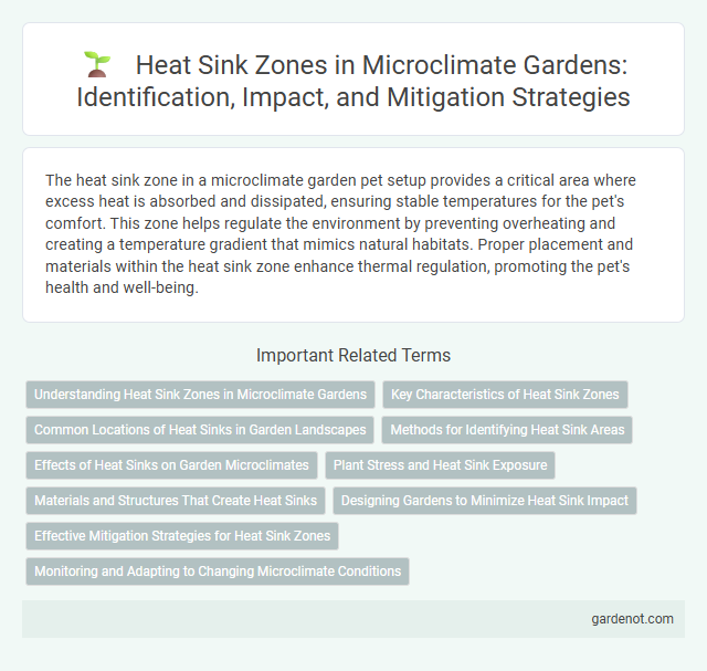 Heat Sink Zones in Microclimate Gardens: Identification, Impact, and Mitigation Strategies
