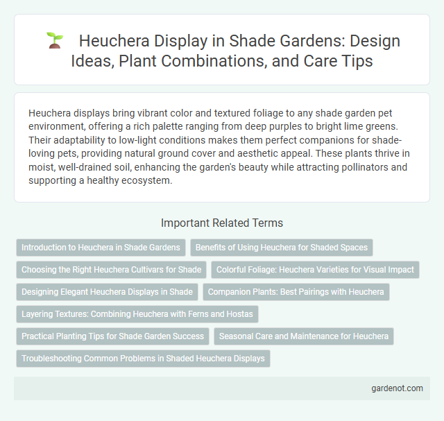 Heuchera Display in Shade Gardens: Design Ideas, Plant Combinations, and Care Tips
